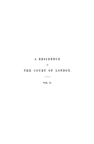 A residence at the court of London,