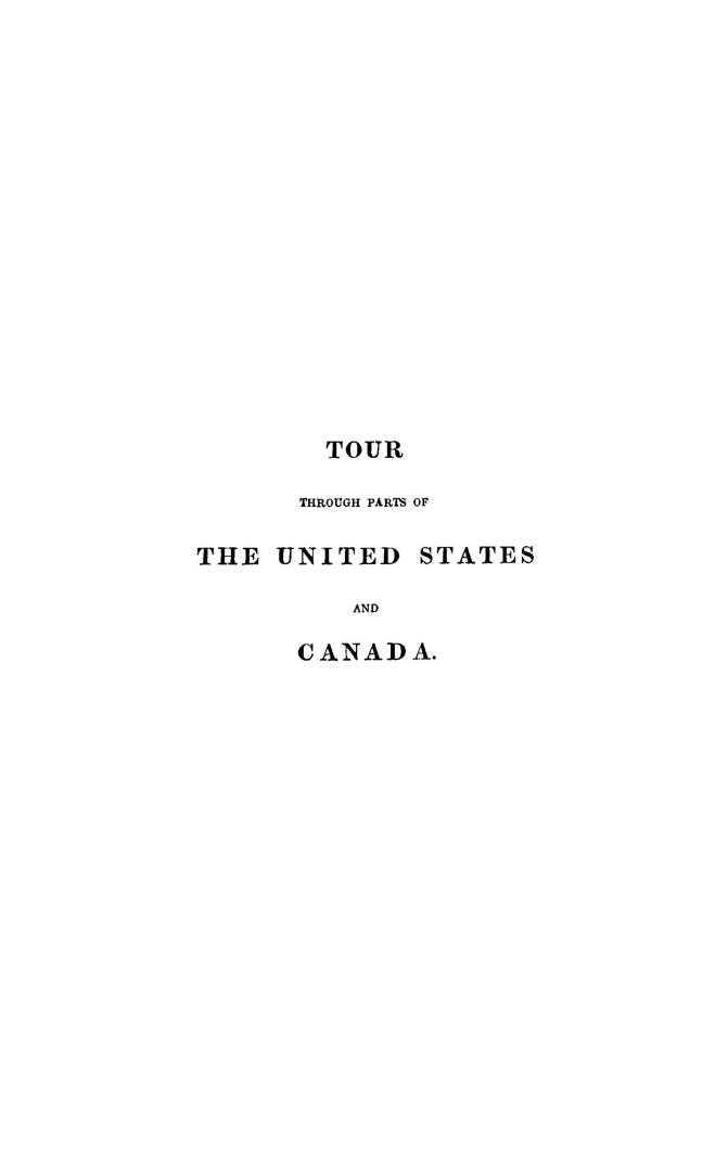 Tour through parts of the United States and Canada, by a British subject