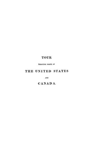 Tour through parts of the United States and Canada, by a British subject