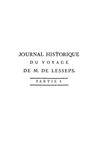 Journal historique du voyage de M