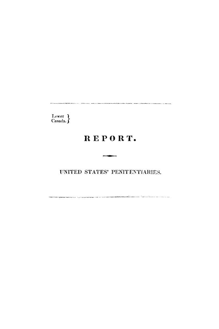 Report of the commissioners appointed under the Lower Canada Act