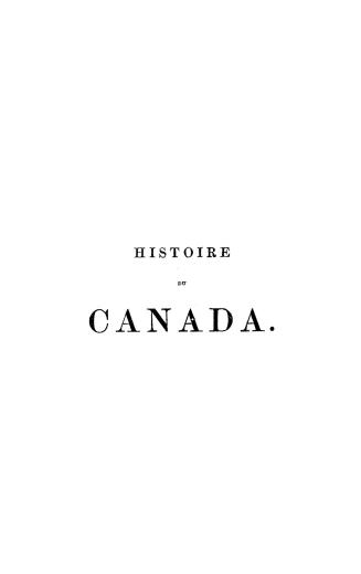 Histoire du Canada, depuis sa découverte jusqu'à nos jours