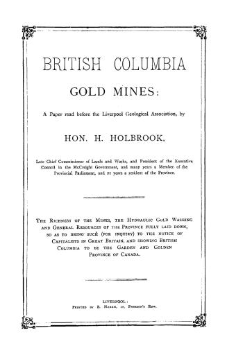 British Columbia gold mines