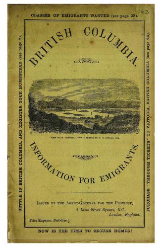 British Columbia, information for emigrants, issued by the agent-general for the province
