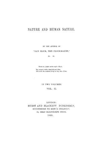Nature and human nature