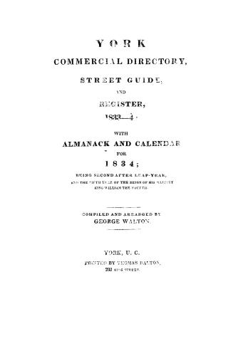 York commercial directory, street guide and register