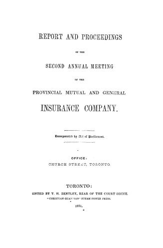 Report and proceedings of the... annual meeting of the