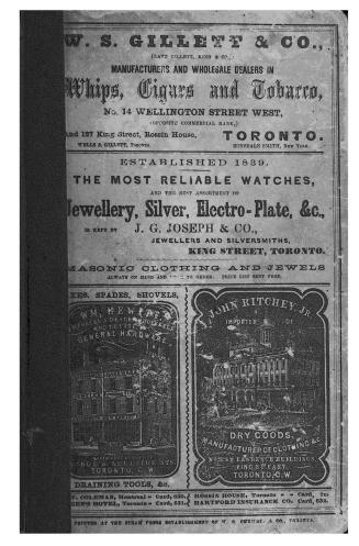 Grand trunk railway gazetteer, commercial advertiser, and business directory