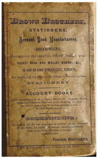 Toronto business directory and historical sketch giving the names of all merchants, manufacturers, professionals, &c