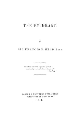 The emigrant