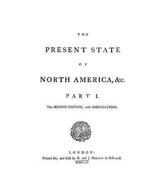 The present state of North America, &c