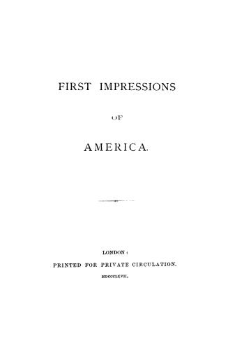 First impressions of America