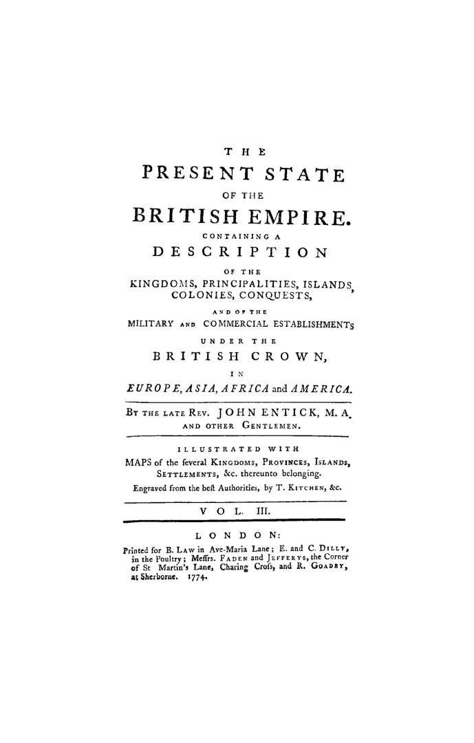 The present state of the British Empire