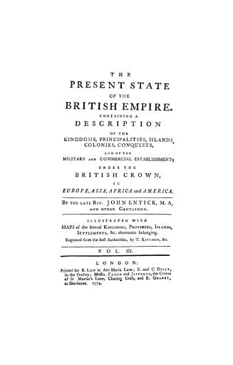 The present state of the British Empire