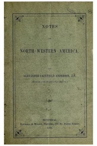 Notes on north-western America