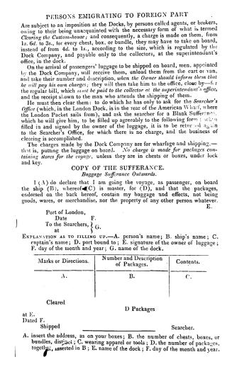 Inquiries of an emigrant