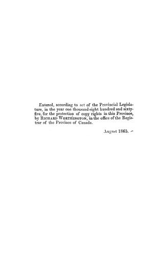 A history of the late province of Lower Canada,