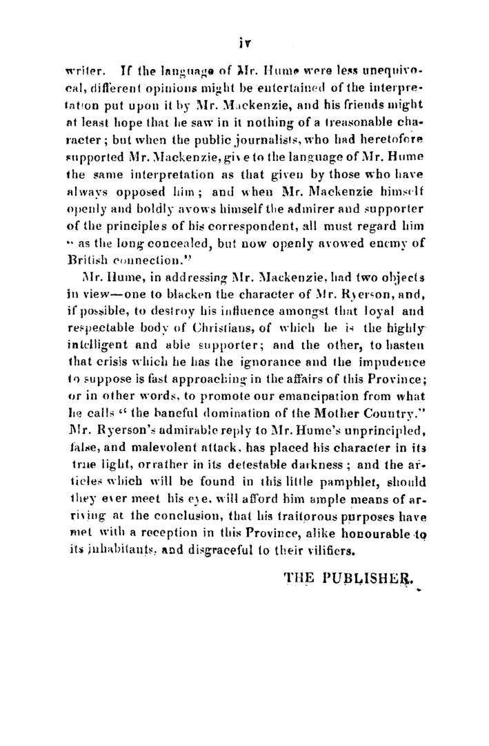 The celebrated letter of Joseph Hume, esq