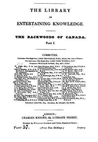The backwoods of Canada: being letters from the wife of an emigrant officer, illustrative of the domestic economy of British America