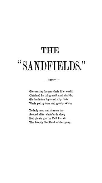 (The) ''Sandfields''