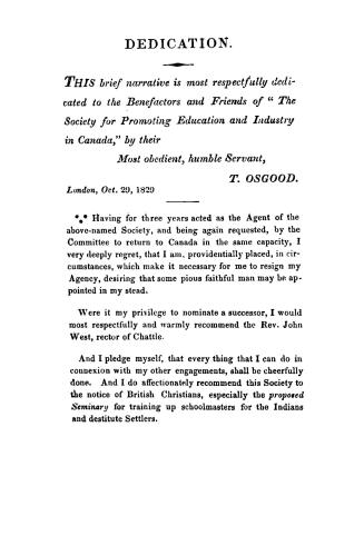 The Canadian visitor, communicating important facts and interesting anecdotes respecting the Indians and destitute settlers in Canada and the United States of America