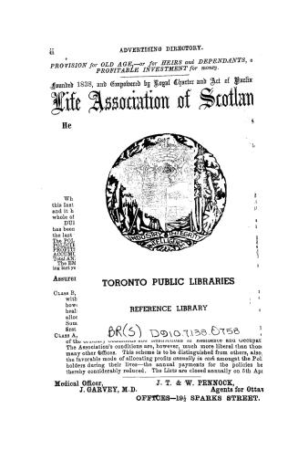 Ottawa city and counties of Carleton and Russell directory