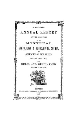 Annual report of the directors