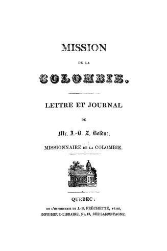 Mission de la Colombie