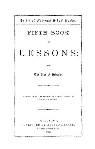 Fifth book of lessons, for the use of schools