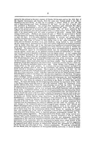 Speech of the Hon. M. Cameron on the Intercolonial Railway, Thursday, May 5th, 1862