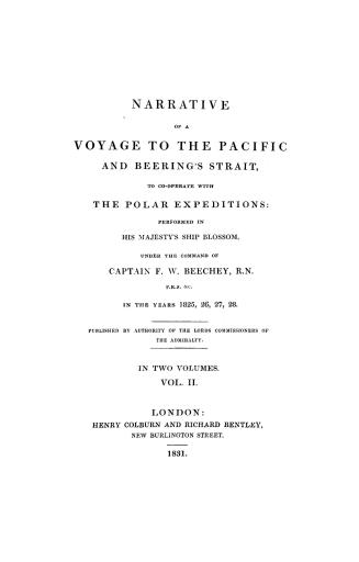 Narrative of a voyage to the Pacific and Beering's [sic] Strait,