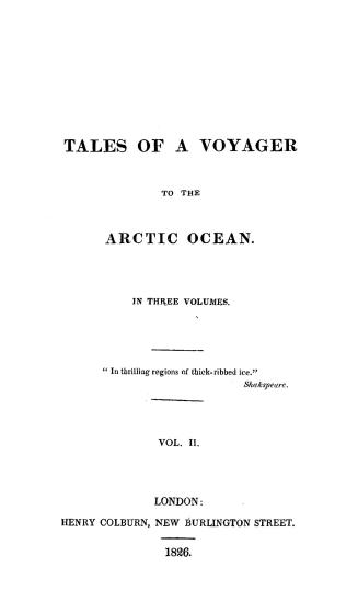 Tales of a voyager to the Arctic Ocean