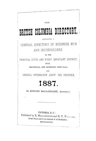 The Williams' official British Columbia directory