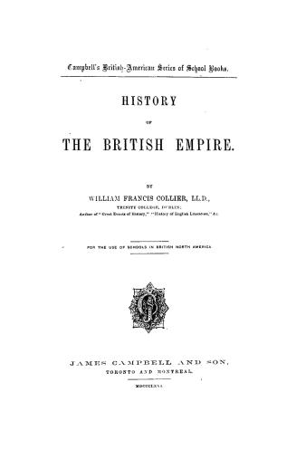 History of the British empire