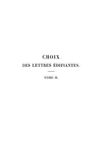 French title: CHoix des lettres édifiantes, tôme 2