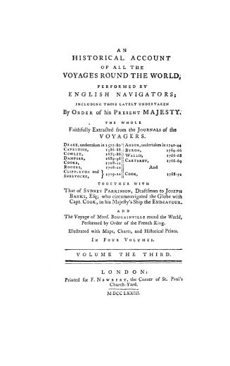 An historical account of all the voyages round the world, performed by English navigators,