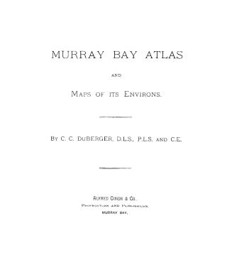 Murray Bay atlas and maps of its environs