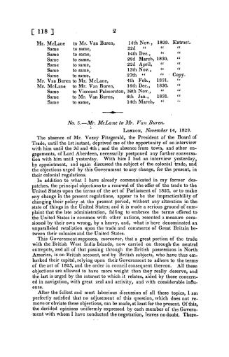 Message from the president of the United States, with correspondence between the American minister and the British government, : concerning the Britis(...)