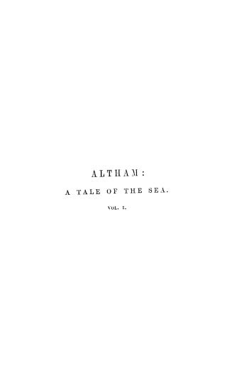 Altham, a tale of the sea