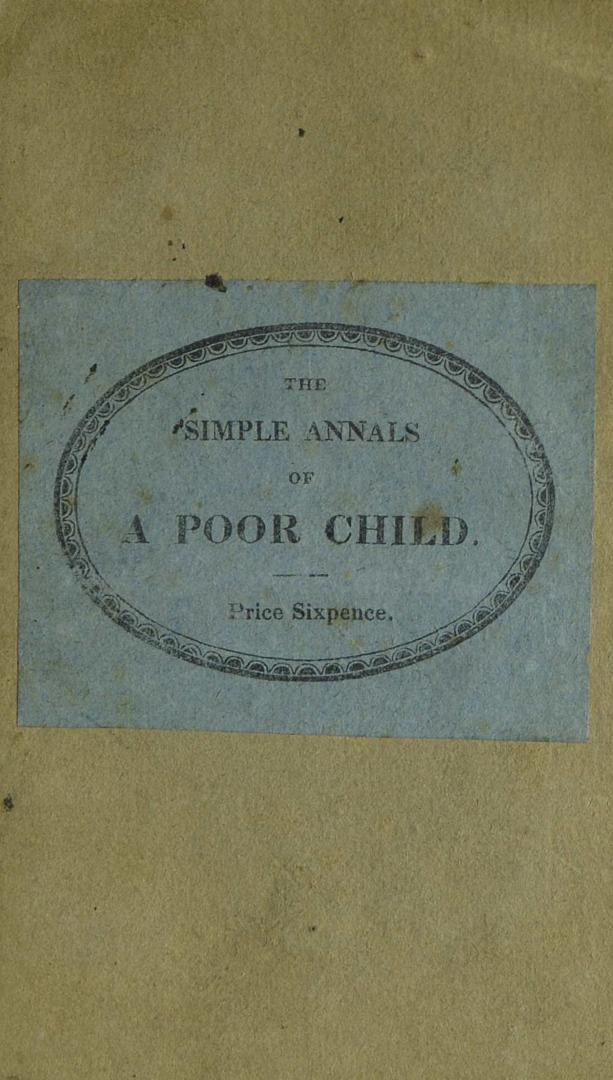 The short and simple annals of a poor child