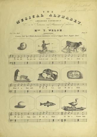 The musical alphabet : arranged expressly for the instruction and amusement of children
