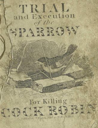 Trial and execution of the sparrow, for killing Cock Robin