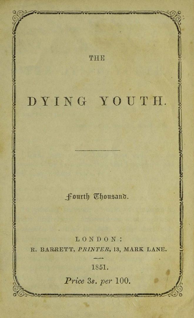 The dying youth