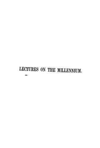 Lectures on the millennium