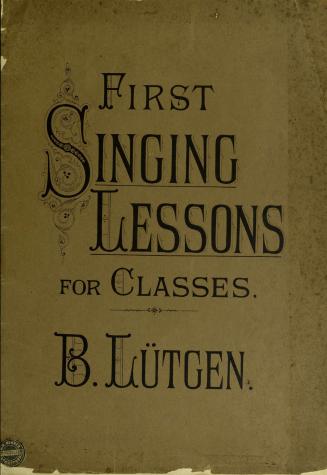 First singing lesssons. Book I : easy solfeggi