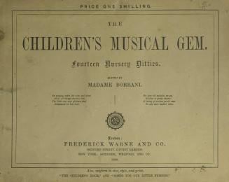 The children's musical gem : fourteen nursery ditties
