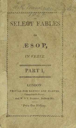 Old friends in a new dress, or, Select fables of Aesop, in verse