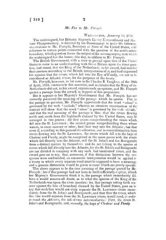 Message from the President of the United States, transmitting all the correspondence between the United States and Great Britain on the subject of the(...)