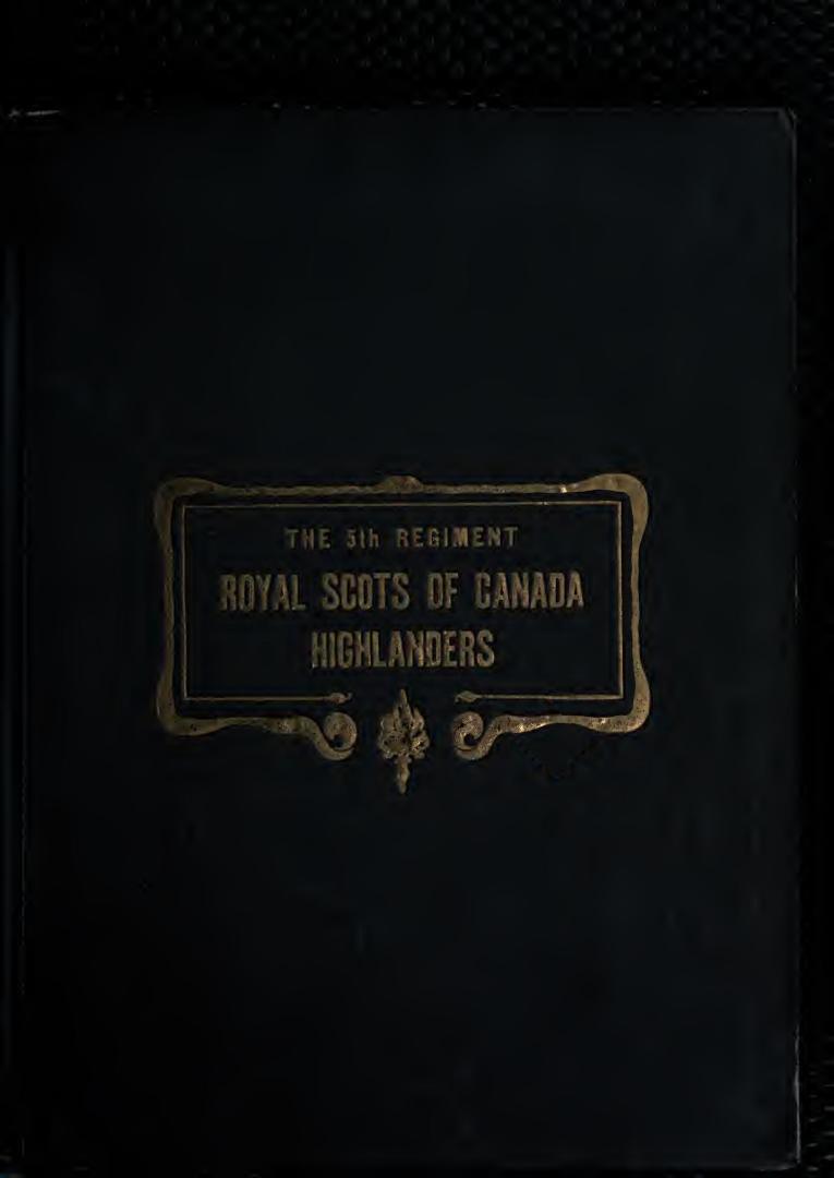 The 5th regiment : Royal Scots of Canada Highlanders : a regimental history