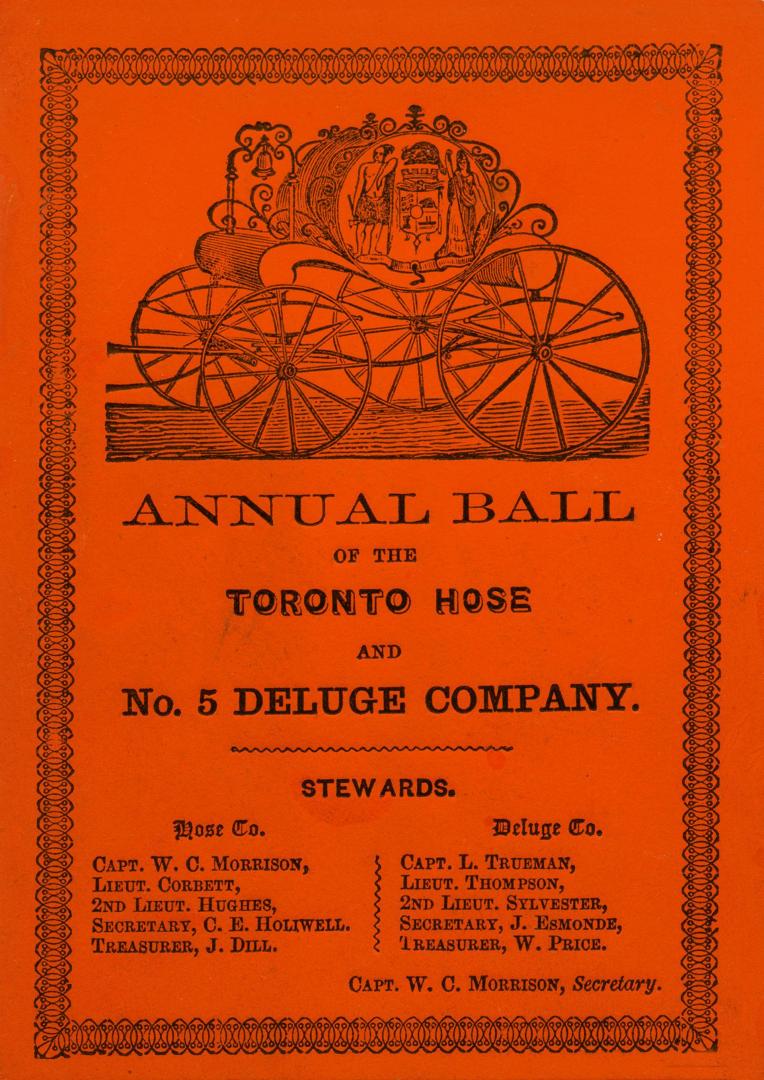 Annual ball of the Toronto Hose and No